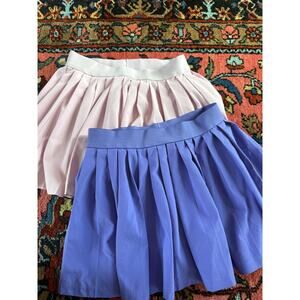 Athleta Girls Athletic Skirt Skort Size 8 10 Pink Purple Set Pleated Perfect